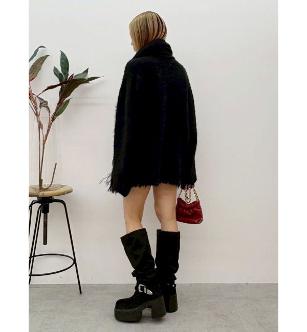 EVRIS「マフラーSETシャギーニットトップス」|ニット・セーター|