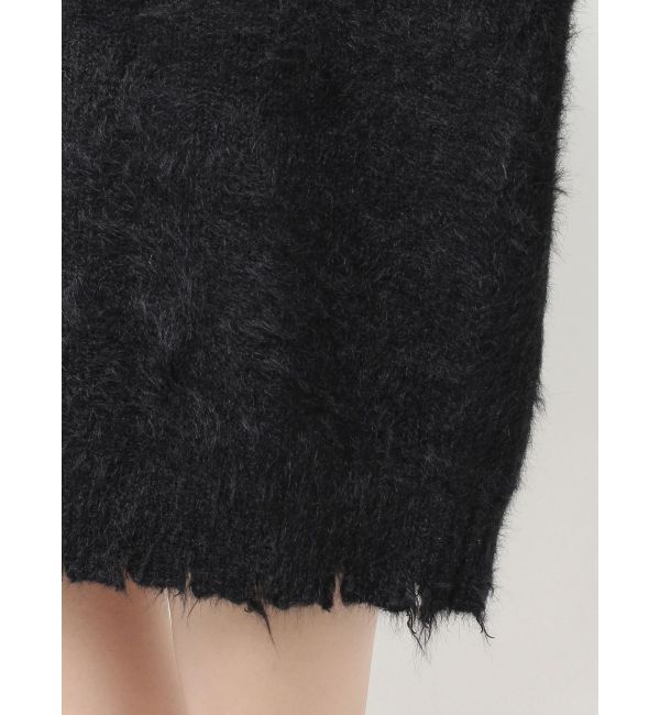 EVRIS「マフラーSETシャギーニットトップス」|ニット・セーター|