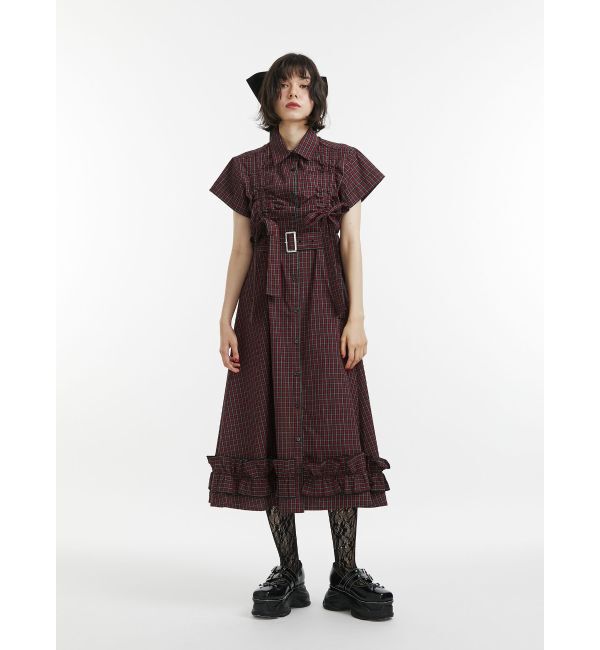 jouetie「ギャザーリボンシャツワンピース」|ワンピース|