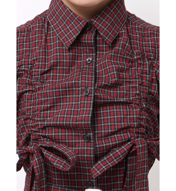 jouetie「ギャザーリボンシャツワンピース」|ワンピース|