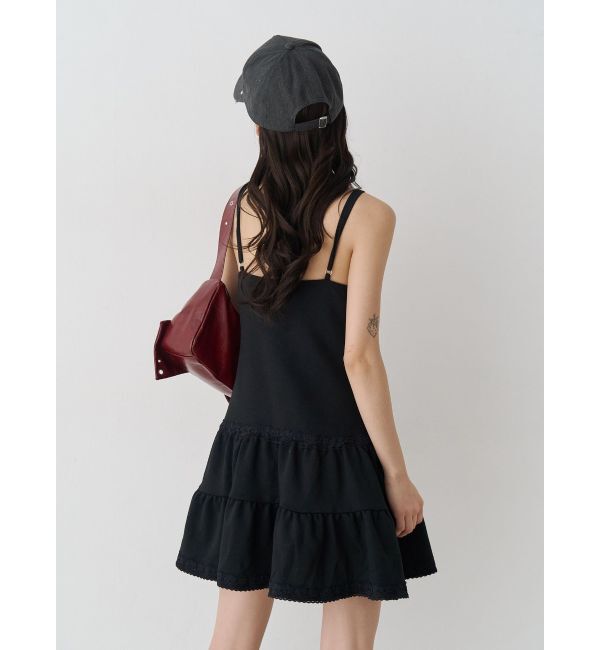 jouetie「レースドッキングスウェットキャミワンピース」|ワンピース|