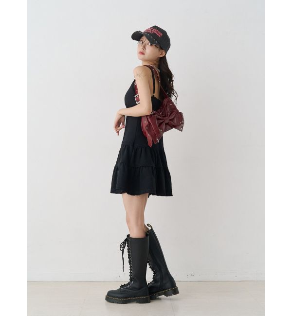 jouetie「レースドッキングスウェットキャミワンピース」|ワンピース|