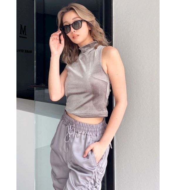 GYDA「プチハイベロアトップス」|タンクトップ|ベージュ