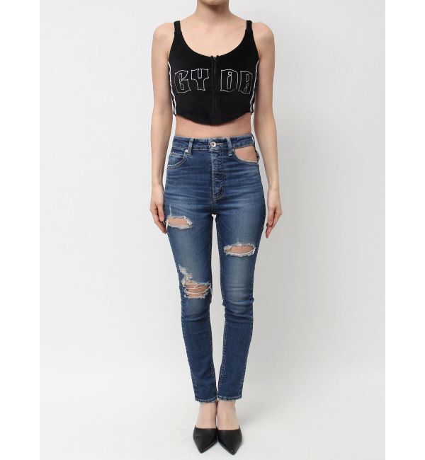 GYDA「GYDAベロアラインビスチェ」|キャミソール|