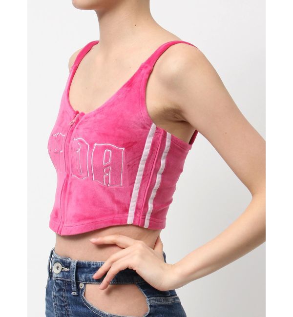 GYDA「GYDAベロアラインビスチェ」|キャミソール|