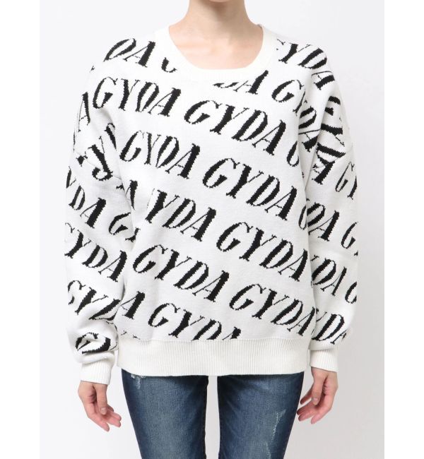 GYDA「GYDA SLANT PATTERNニットトップス」|ニット・セーター|