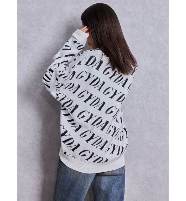 GYDA「GYDA SLANT PATTERNニットトップス」|ニット・セーター|