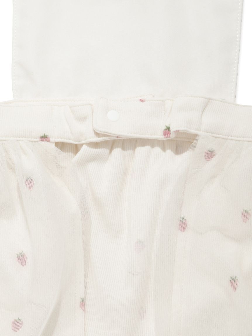 GELATO PIQUE KIDS & BABY「【BABY】ストロベリー柄チュールお食事エプロン」|スタイ|