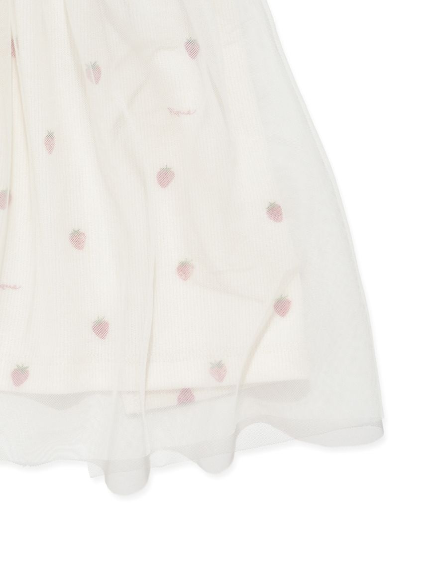 GELATO PIQUE KIDS & BABY「【BABY】ストロベリー柄チュールお食事エプロン」|スタイ|