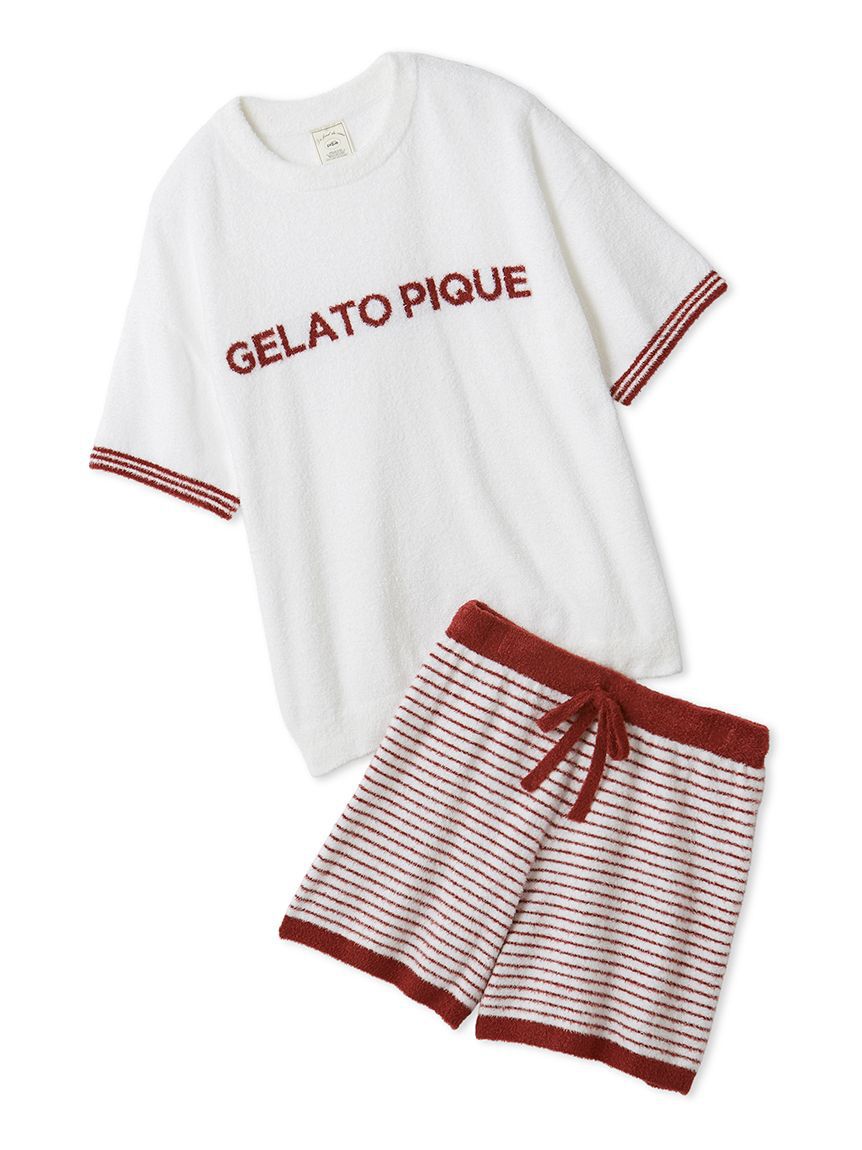 gelato pique「スムーズィーロゴジャガードプルオーバー&ショートパンツセット」|ルームウェア|
