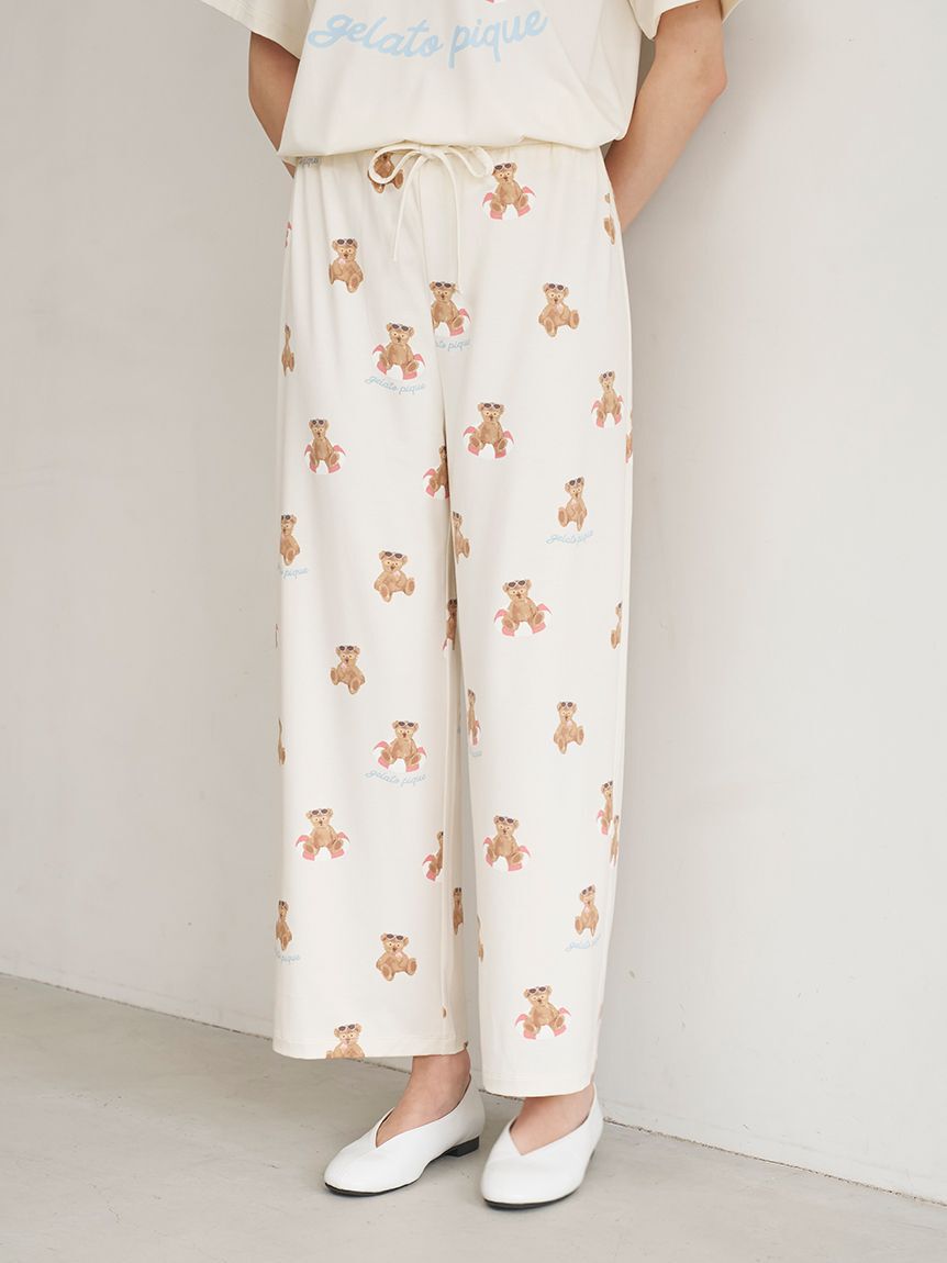 gelato pique「【接触冷感】サマーベア柄ロングパンツ」|ルームウェア|