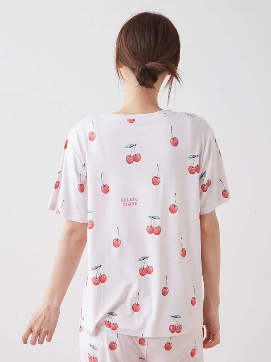 gelato pique「【接触冷感】フルーツ3柄Tシャツ」|ルームウェア|