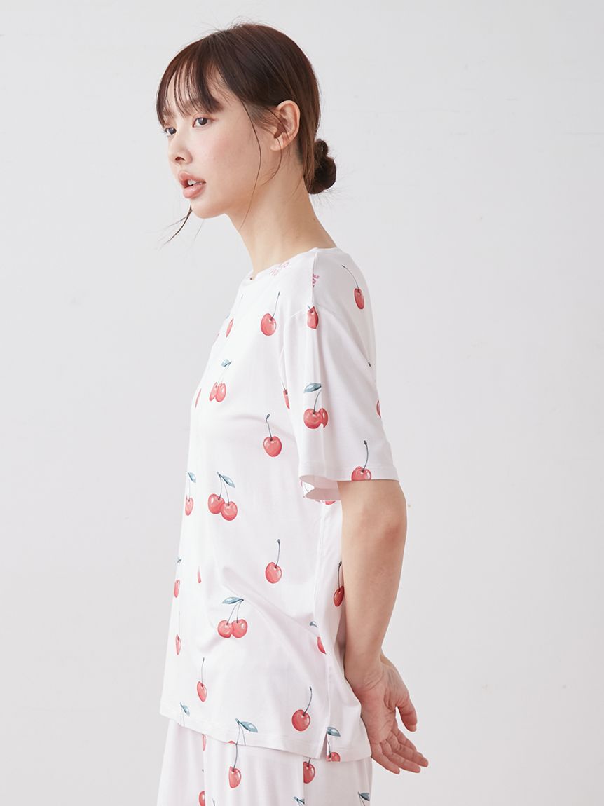 gelato pique「【接触冷感】フルーツ3柄Tシャツ」|ルームウェア|