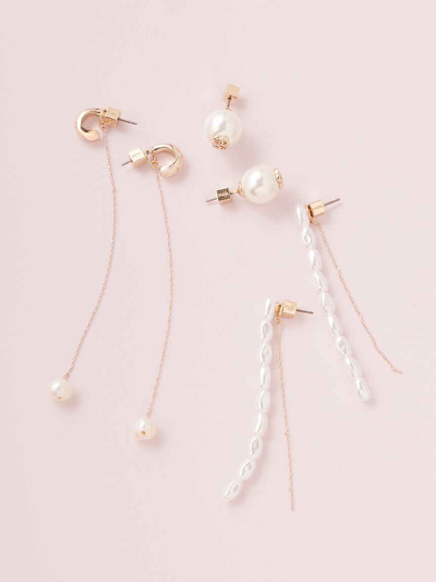 SNIDEL「パールバリエピアス」|ピアス|