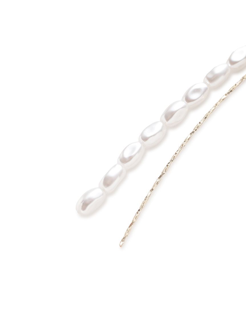 SNIDEL「パールバリエピアス」|ピアス|