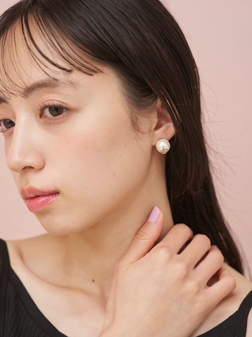 SNIDEL「パールバリエピアス」|ピアス|