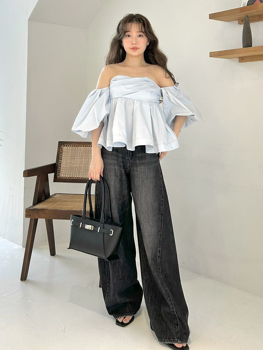 FRAY I.D「【00サイズあり】バレルフォルムデニムパンツ」|デニム|