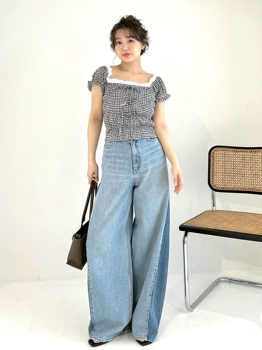 FRAY I.D「【00サイズあり】バレルフォルムデニムパンツ」|デニム|