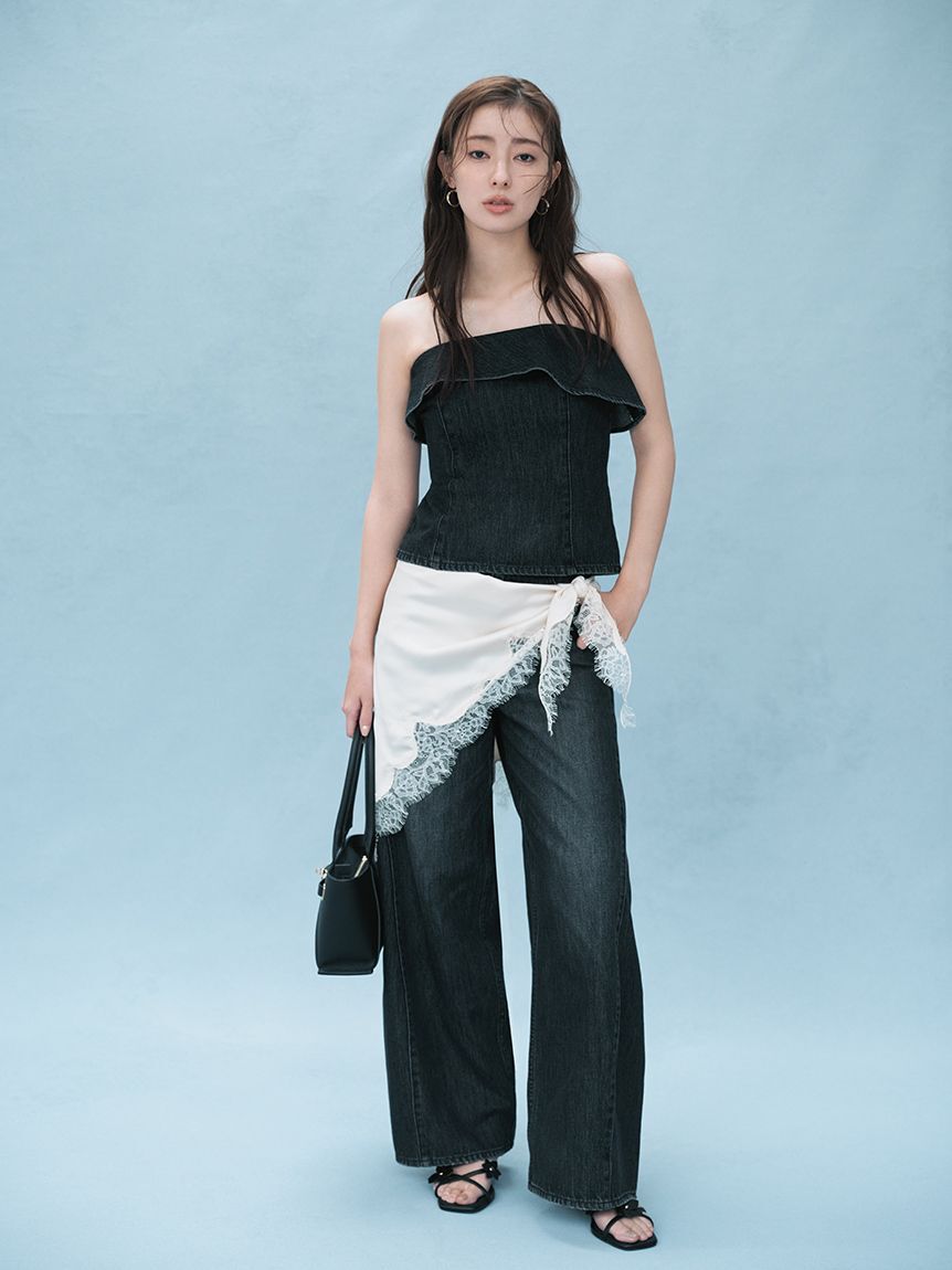 FRAY I.D「【00サイズあり】バレルフォルムデニムパンツ」|デニム|