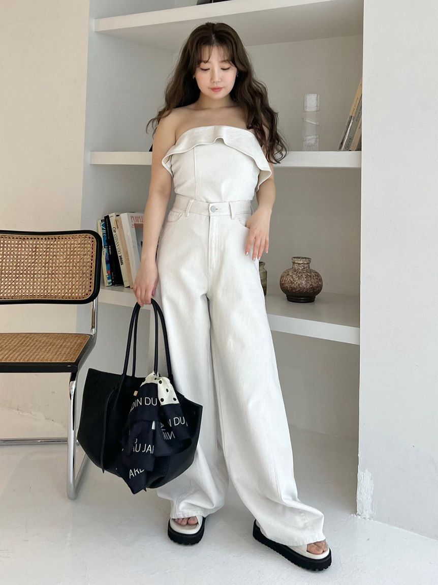 FRAY I.D「【00サイズあり】バレルフォルムデニムパンツ」|デニム|