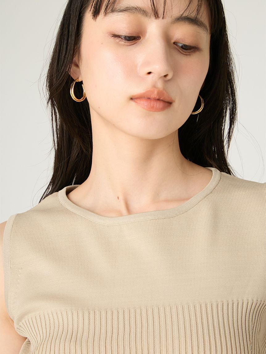 FRAY I.D「ホールガーメントペプラムニット／ウォッシャブル」|ニット・セーター|