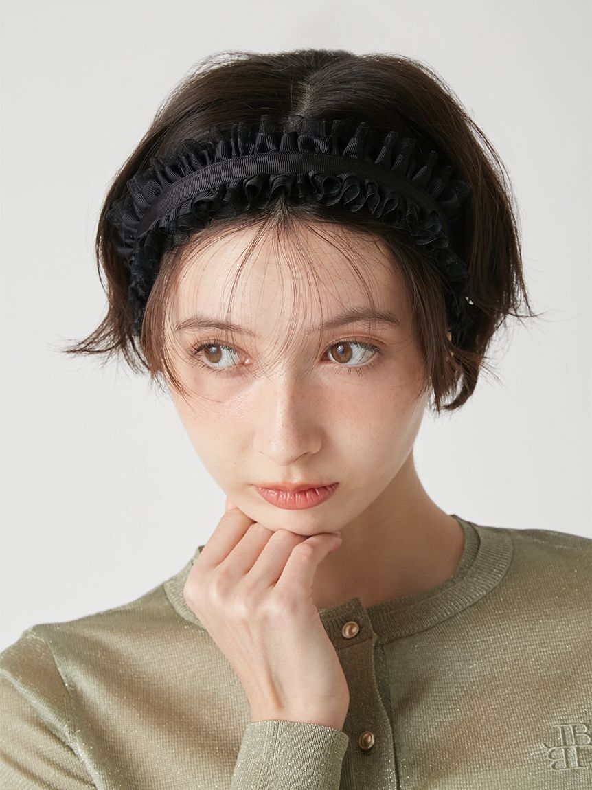LILY BROWN「フリルヘアーバンド」|ヘアバンド|