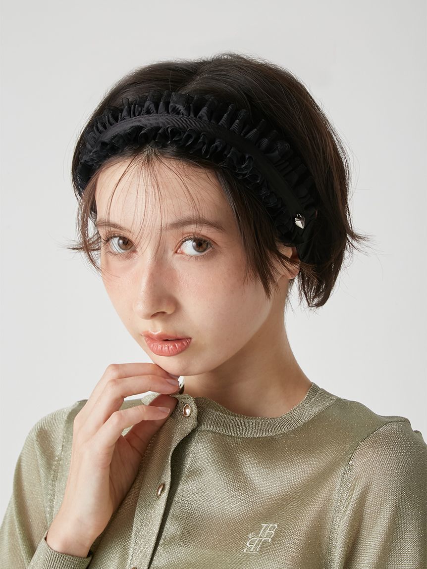 LILY BROWN「フリルヘアーバンド」|ヘアバンド|