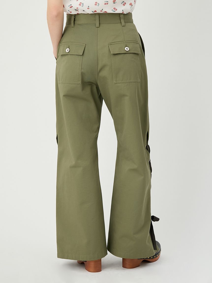 LILY BROWN「レースアップリボンカーゴパンツ」|チノ|