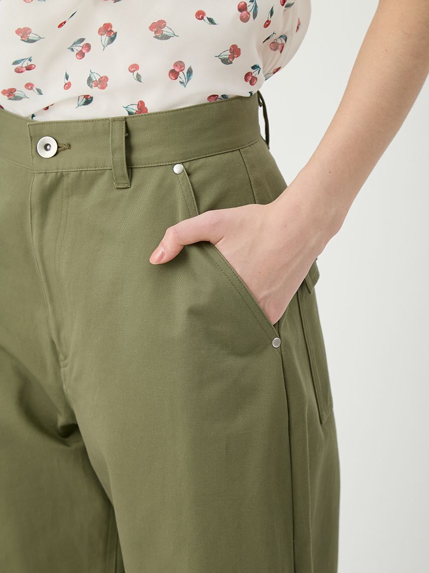 LILY BROWN「レースアップリボンカーゴパンツ」|チノ|