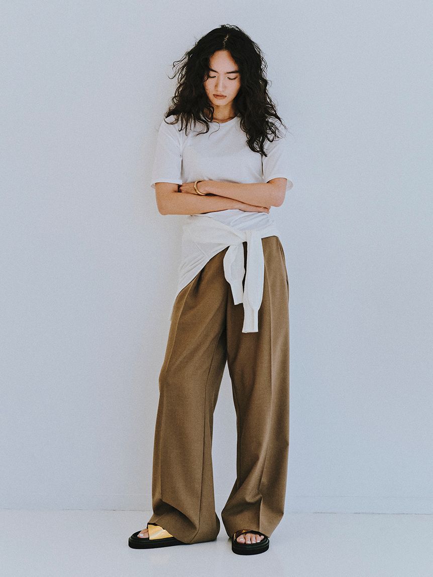 styling/「【セットアップ対応】ドローストリングパンツ」|チノ|KKI