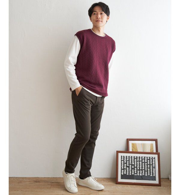 ikka「【雑誌MonoMax4月号掲載】GOKU楽パンツ EASY STRETCH 5ポケット「小泉孝太郎さん着用モデル」」|その他|