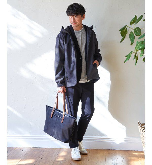 ikka「【雑誌MonoMax4月号掲載】撥水メランジ ジップマウンテンパーカー「小泉孝太郎さん着用モデル」」|ブルゾン・スタジャン|