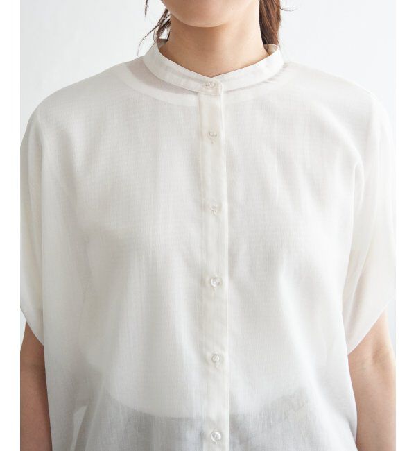 ikka「コットンライク シアードルマンブラウス」|シャツ・ブラウス|