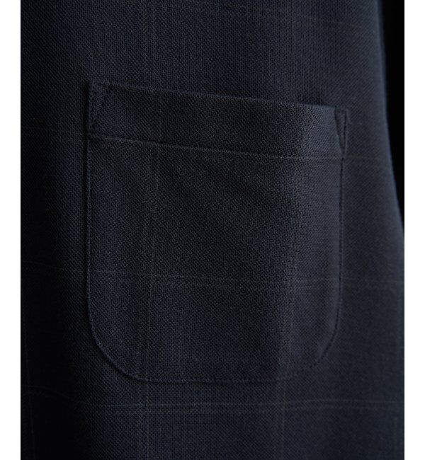 IKKA LOUNGE「冷感ウィンドウペンチェックプリントポロシャツ」|Tシャツ・カットソー|