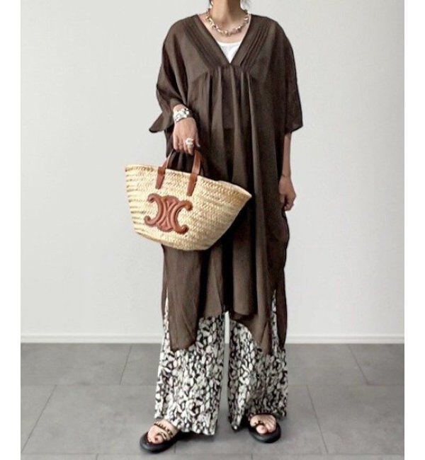 Lbc with Life「ボタニカルプリントプリーツパンツ」|その他|