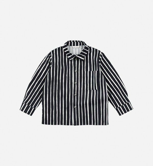 Marimekko「【kids】Vinkke Piccolo シャツ」|その他|ブラック&times;ホワイト