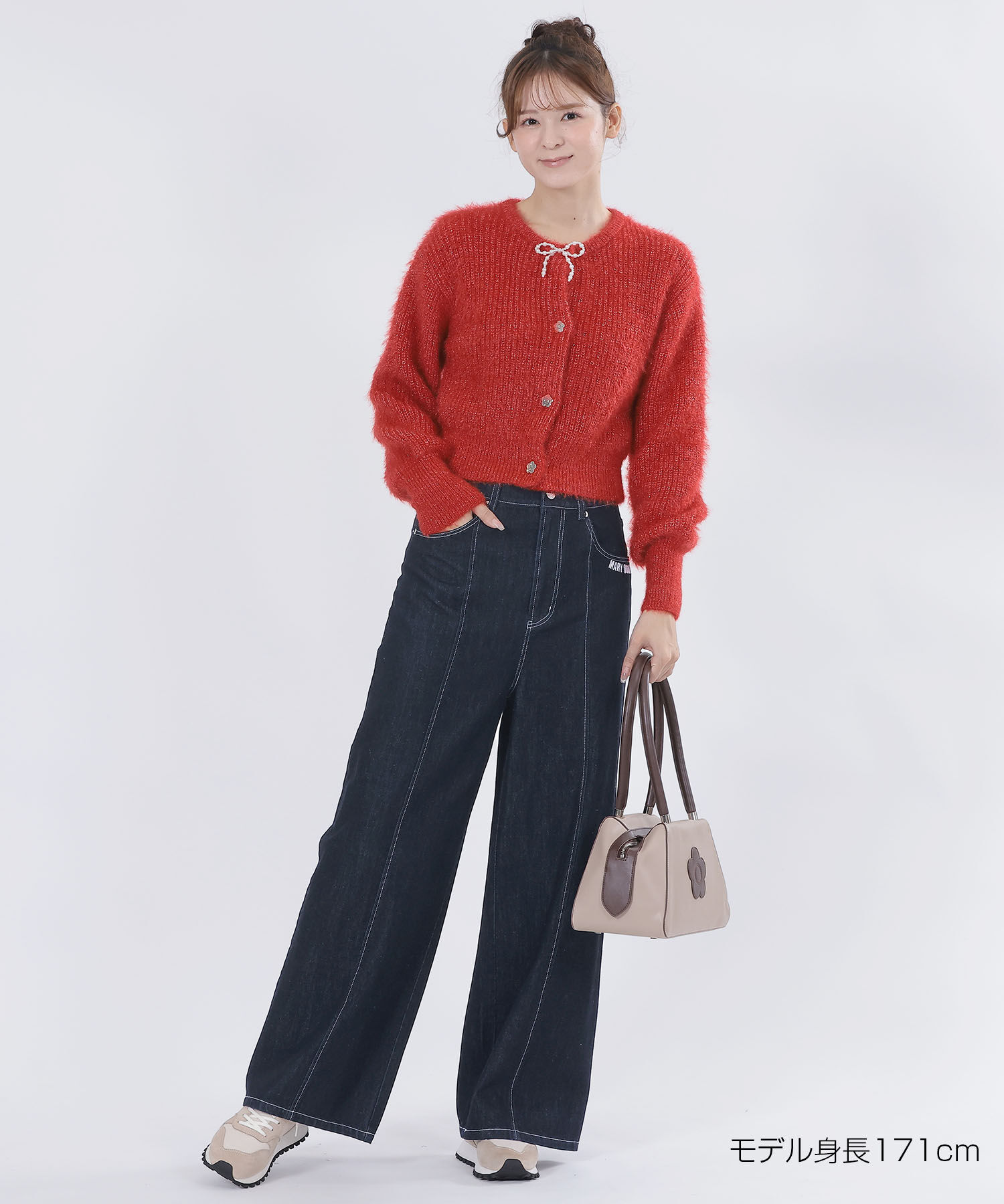 MARY QUANT「ペイントデイジーデニム パンツ」|デニム|