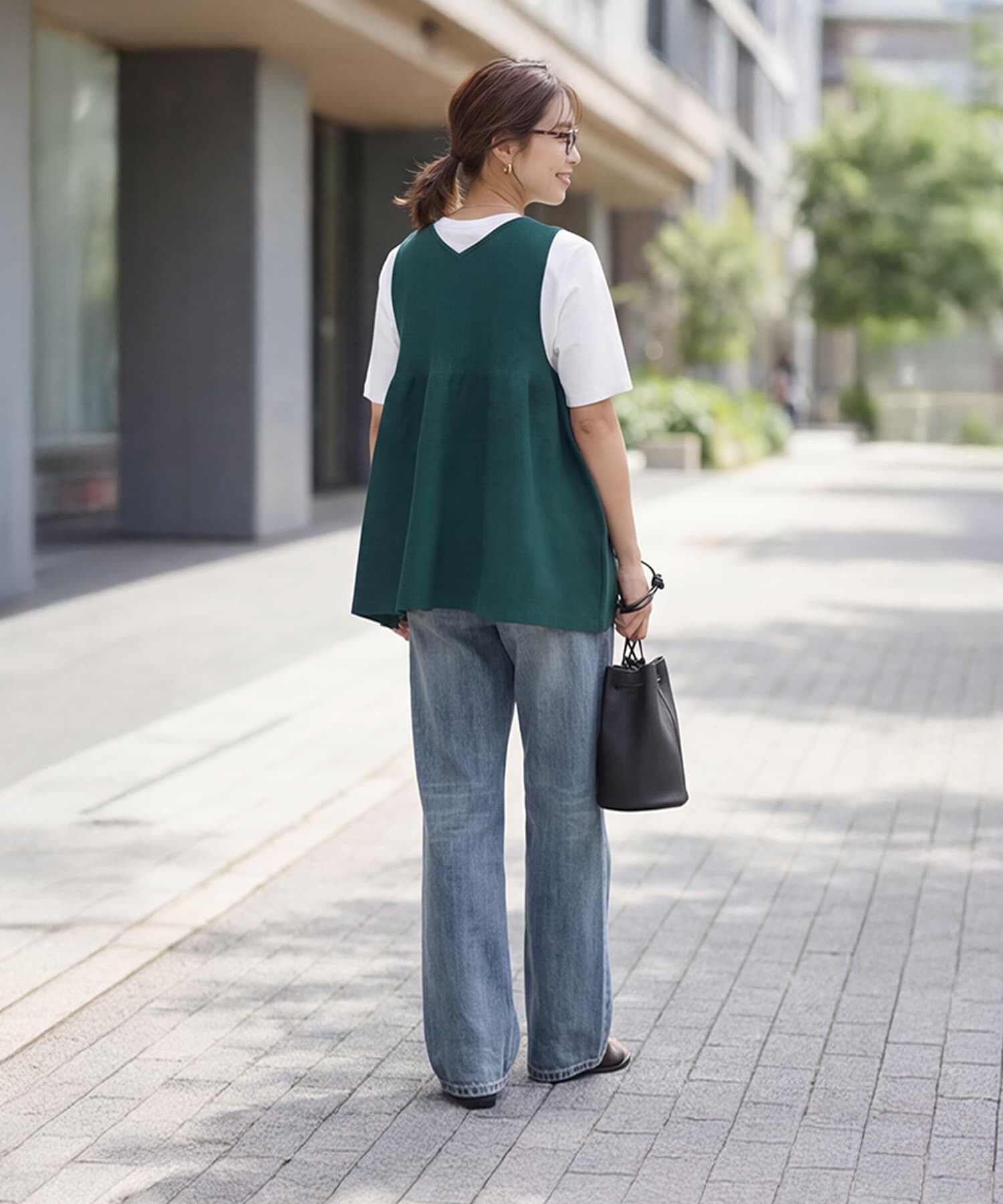 STYLE DELI「【selection】スポンディッシュフレアベスト」|ベスト・ジレ|