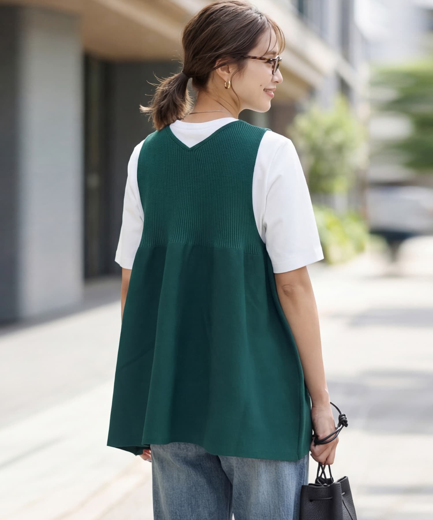 STYLE DELI「【selection】スポンディッシュフレアベスト」|ベスト・ジレ|