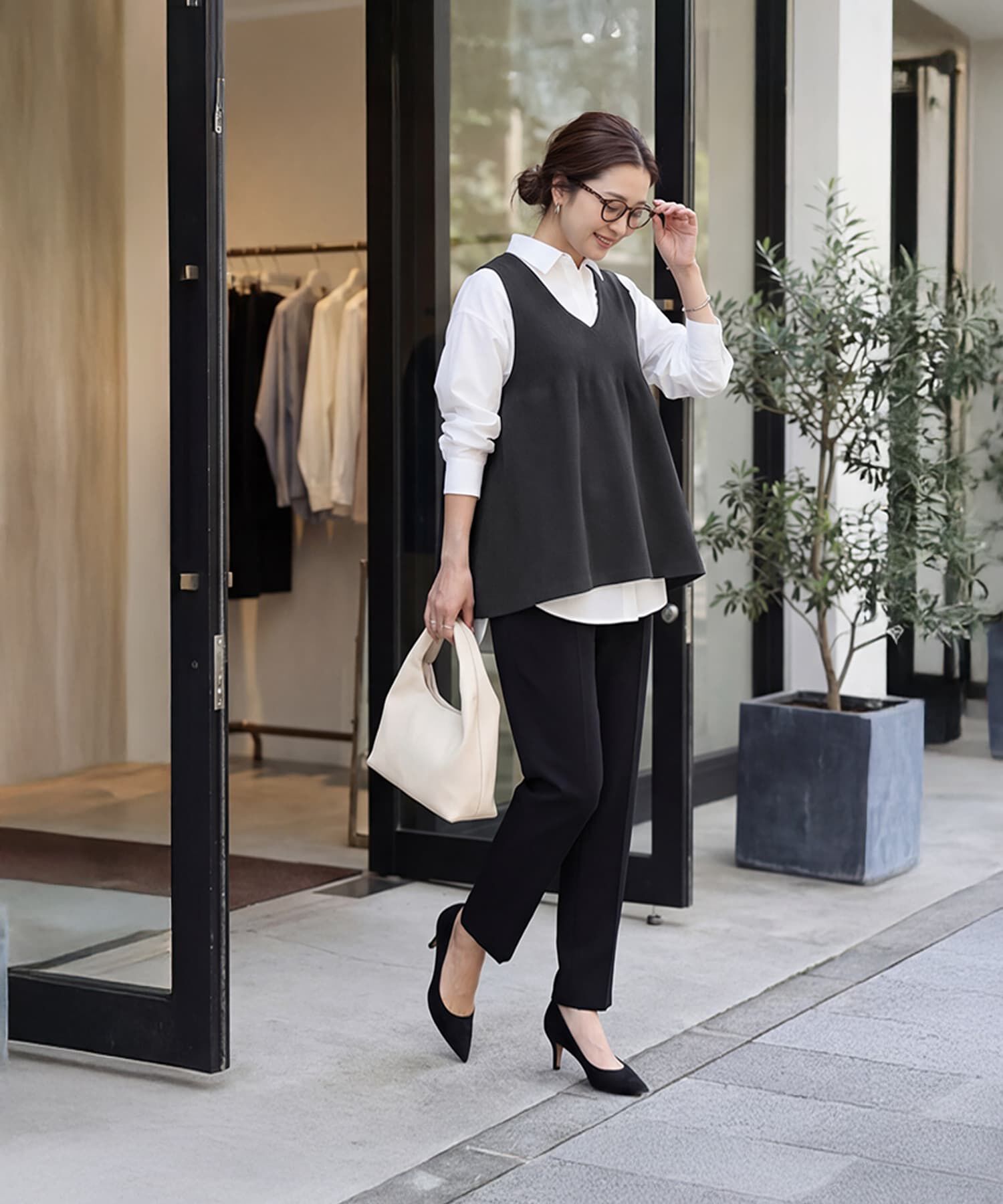 STYLE DELI「【selection】スポンディッシュフレアベスト」|ベスト・ジレ|