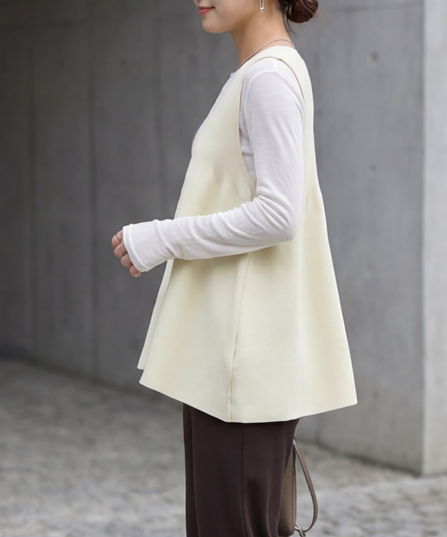 STYLE DELI「【selection】スポンディッシュフレアベスト」|ベスト・ジレ|