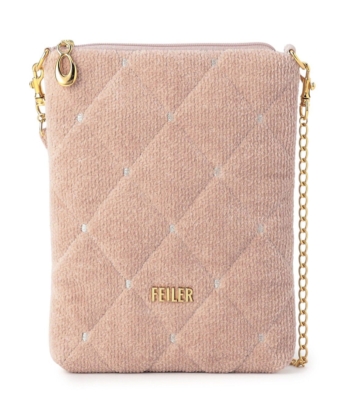 FEILER「ユニ　チェーンポシェット　UNI-257228」|ショルダー・メッセンジャー|ベージュ