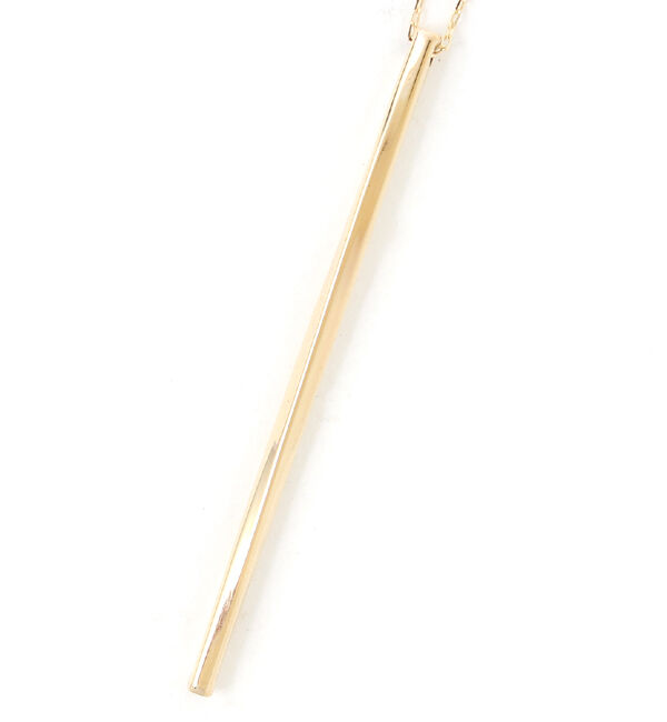 JUPITER「【K10】Y字ロングバーネックレス<45～50.5cm長さ調整可>」|ネックレス|