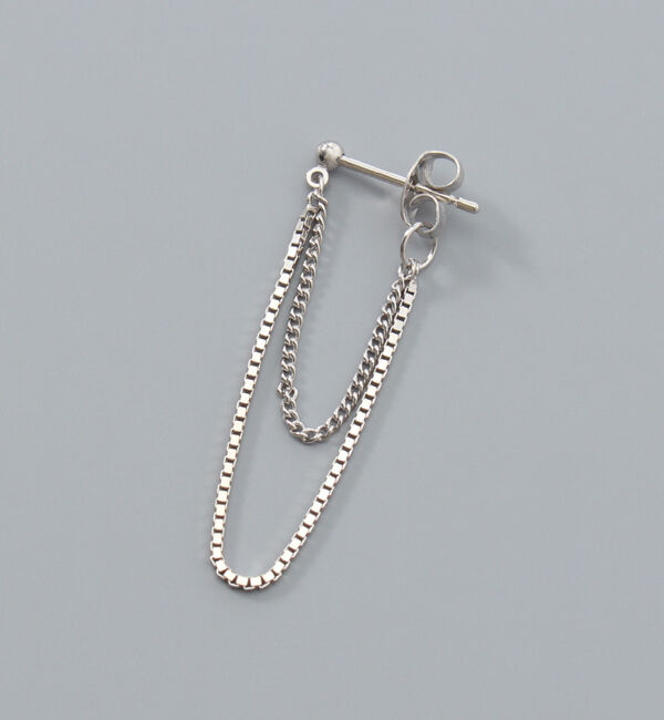 JUPITER「【SV】チェーンフープピアス」|ピアス|