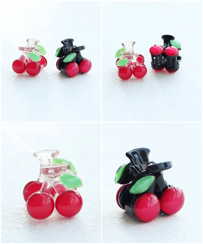 BACKYARD FAMILY「Rora ヘアクリップ キッズ 2個セット 通販 ペアチェリー さくらんぼ ヘアークリップ 髪どめ」|その他|