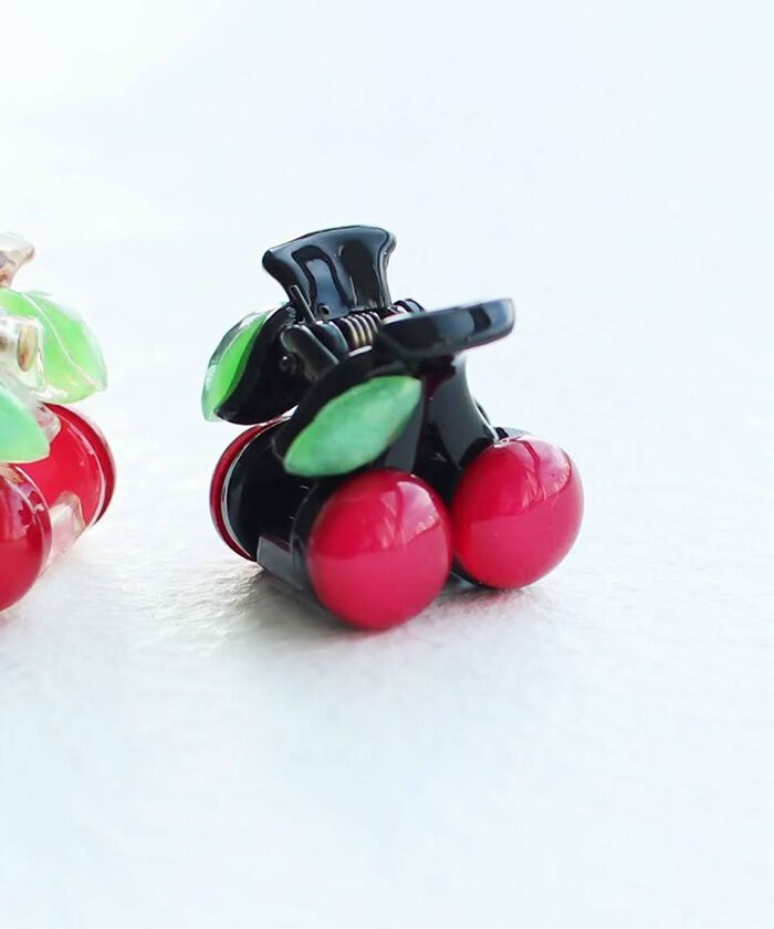 BACKYARD FAMILY「Rora ヘアクリップ キッズ 2個セット 通販 ペアチェリー さくらんぼ ヘアークリップ 髪どめ」|その他|