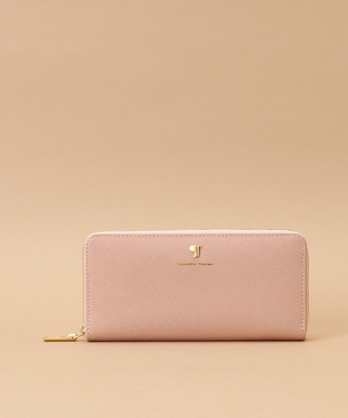 Samantha Thavasa「Pomme d'espoir ポムディスポワール バイカラーラウンドジップ長財布」|財布|ベビーピンク