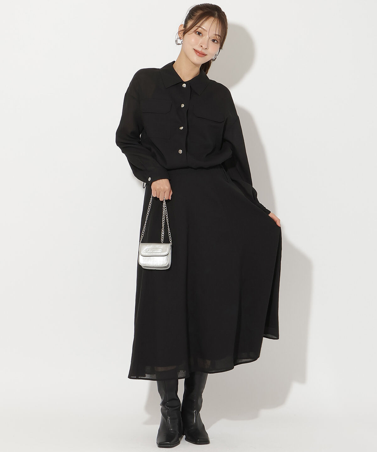 アンドクチュール「シアークロップドサファリジャケット」|その他|