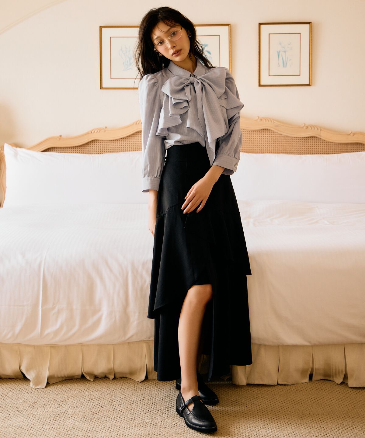 アンドクチュール「インナーミニティアードスカート」|フレア|