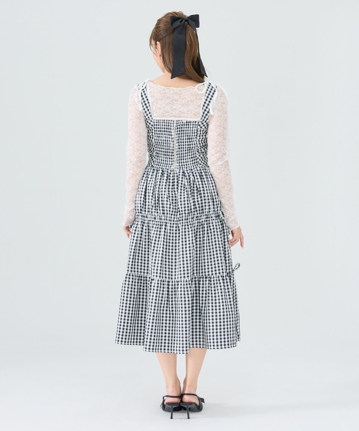 REDYAZEL「シャーリングティアードキャミワンピース」|ワンピース|